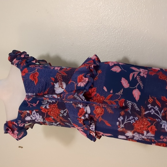 Sofia vegara midi ruffle dress size L - Picture 4 of 15